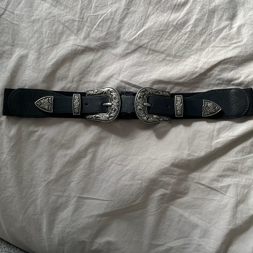 Western style elastic belt - size medium